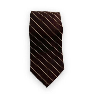 Brooks Brothers Brown‎ Wool Blend Tie Striped Winter Workwear Office Preppy Work